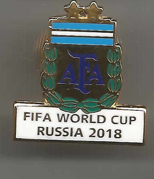 Pin Argentina Russland 2018 weiss
